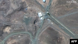 Підземний вхід на б'єкт зі збагачення урану в іранському Фордо до американського удару, фото надане компанією Maxar Technologies і фіксує стан на 19 червня 2025 року