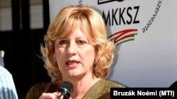 Boros Péterné, az MKKSZ elnöke 2018. szeptember 21-én