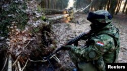 Hrvatska vojska u jednoj od NATO vježbi, Litvanija 2018. godine