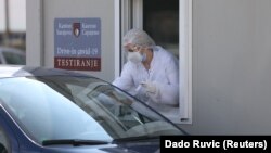 Punkt za testiranje u Sarajevu, arhivska fotografija