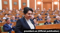 Сенаттын жаңы төрайымы Танзиля Норбоева. Ташкент, 21-июнь 2019