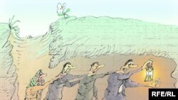 کاریکاتوری از کارتونیست روس، میخائیل زلاتکوفسکی 