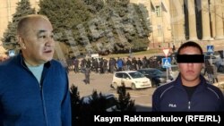 Өмүрбек Текебаев жана Ыбыш Эшпаев. Коллаж.