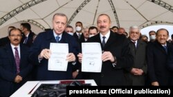 Реджеп Тайип Эрдоган и Ильхам Алиев