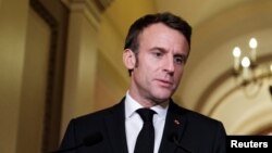 За словами президента Франції, майбутню архітектуру безпеки він обговорював під час недавнього візиту до США із президентом Джо Байденом