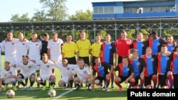 Товарищеский матч между «сборными» группировок «ЛНР» и «ДНР»