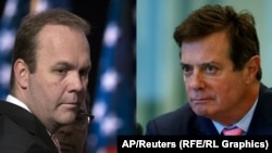 Paul Manafort (djathtas) dhe Rick Gates.