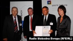 Omer Karabeg na dodjeli nagrade, Beč, 15. oktobar 2010