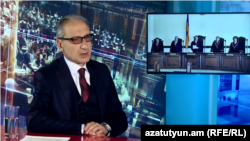 Экс-судья Паргев Оганян в студии Азатутюн ТВ, Ереван, 9 сентября 2019 г.