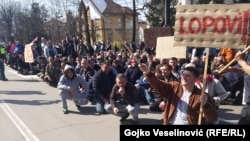 Protest željezničara u RS-u, Banjaluka, fotoarhiv