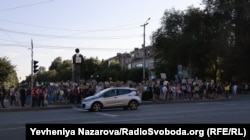 Протест проти законопроєкту, що обмежує незалежність НАБУ та САП у Запоріжжі, 23 липня 2025 року