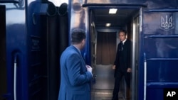 Az Egyesült Államok külügyminisztere vonattal érkezett Kijevbe 2024. május 14-én