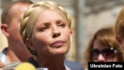 Юлія Тимошенко біля Печерського районного суду, 26 липня 2011 року