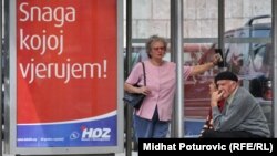 Predizborni poster HDZ BiH u Sarajevu, septembar 2010.