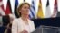 Урсула фон дер Лаєн під час виступу у Європарламенті з програмною промовою як кандидат на посаду голови Єврокомісії. Страсбург, 16 липня 2019 року