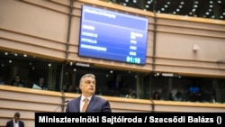 Orbán Viktor miniszterelnök Brüsszelben 2017. április 26-án