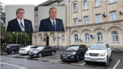 Vahtang Golandzia (stânga) și Kan Kvarcia (fotografii de arhivă combinate)