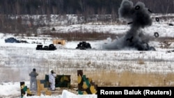 Ілюстраційне фото: навчання на Яворівському полігоні, 4 лютого 2022 року