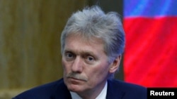 FILE PHOTO: Kremlin spokesman Dmitry Peskov attends Russian-Kyrgyz talks in Bishkek