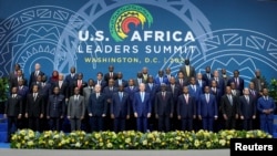 Poză de familie, președintele SUA Joe Biden și liderii africani în timpul Summitului liderilor SUA-Africa de la Centrul de Convenții Walter E. Washington, SUA, 15 decembrie 2022