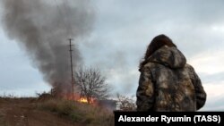 Тоолуу Карабактагы согуш учурундагы бир көрүнүш. 