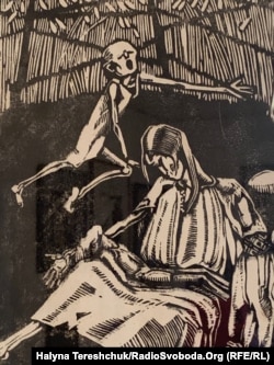 Графіка О. Кульчицької «Голод України»,1930-і роки