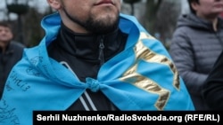 Акция солидарности с украинским Крымом в Киеве, иллюстрационное фото