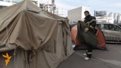 მეხანძრეების პროტესტი გრძელდება