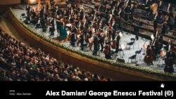Finalul concertului care a avut-o ca solistă pe Diana Damrau, la Festivalul George Enescu