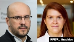 Комбіноване фото: Сергій Рудик і Мар'яна Безугла