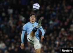 Абдукодир Хусанов - Англияның "Манчестер Сити" клубының ойыншысы. 23 ақпан, 2025 жыл.