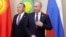 After seeing how crowds of Kazakh protesters recently turned on their former President Nursultan Nazarbaev (left), Vladimir Putin "will hardly be inclined to leave his position to a successor," according to one analyst. 