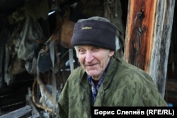 Последний житель деревни Шевыкан Петр Житов