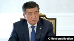 Президент Сооронбай Жээнбеков.