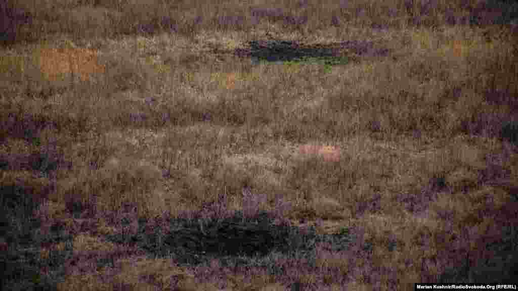 Деякі вирви від мін та снарядів виникли нещодавно