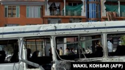 Mesto eksplozije u glavnom gradu Avganistana, Kabulu, 18. mart 2021. 