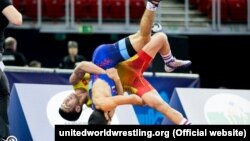 Жоломан Шаршенбеков дүйнө чемпионатында. 