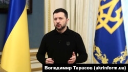 UKRAINE – President of Ukraine Volodymyr Zelenskyy at a briefing after a meeting with British Foreign Secretary David Lammy. Kyiv, February 5, 2025
