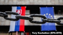 A view of the Slovak Embassy in Moscow (file photo)