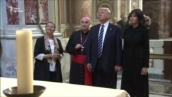 Дональд і Меланія Трамп відвідали Сикстинську капелу і базиліку Святого Петра (відео)