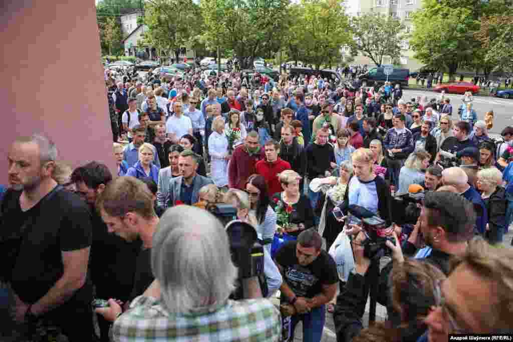 На вулиці Ольшевського в Мінську