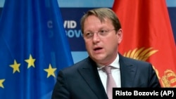 Evropski komesar za proširenje Oliver Varhelyi u Podgorici, 4 maja 2021.