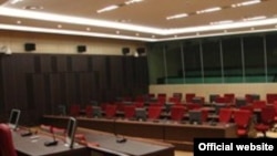 Bosnia-Herzegovina - A courtroom in the Court of Bosnia-Herzegovina, Sarajevo, undated