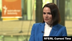 Беларус оппозициясынын лидери Светлана Тихановская.