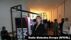 Jadranka Reihl Kir na otvorenju izložbe, 24. rujan 2010, foto: Enis Zebić