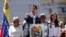 Venezuelan opposition leader Juan Guaido attends a rally, Feb 12