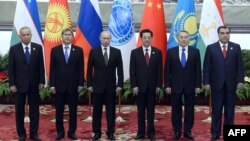 ШЫҰ-ға мүше елдер басшылары ұйым саммаитінде. Бейжің, 6 маусым 2012 жыл.