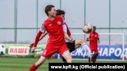 «Алга» жана «Каганат» клубдарынын оюнчулары беттеш учурунда. 2019-жыл. 