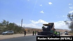 Ош-Бишкек жолундагы реконструкциялоо иштери. Июль 2020-жыл.