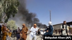Kandahár a tálibok és a biztonsági erők közötti harcokat követően 2021. augusztus 12-én